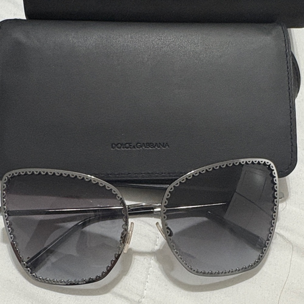 Dolce & Gabbana Black and Silver Sunglasses